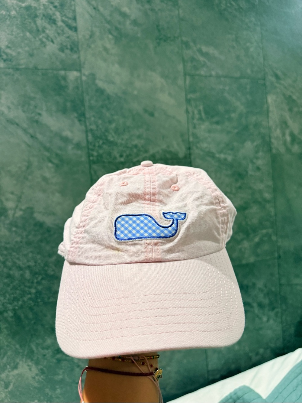 Vineyard Vines Baseball Cap with Blue Whale Patch